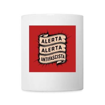 Alerta Antifasciste - Mug blanc - blanc - Devant