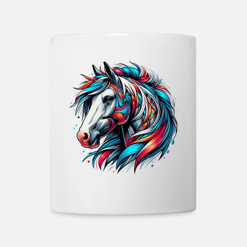 Pferd - Tasse - Weiß