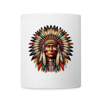 Peau rouge amérindienne américaine - Mug blanc - blanc - Devant