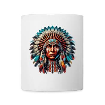 Peau rouge amérindienne américaine - Mug blanc - blanc - Devant