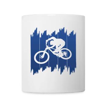 Bike Fahrrad Biken Biker - Tasse - Weiß - Vorne