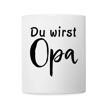 Du wirst Opa - Tasse - Weiß - Vorne