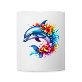 Delfin - Tasse - Weiß - Vorne