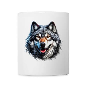 Loup - Mug blanc - blanc - Devant