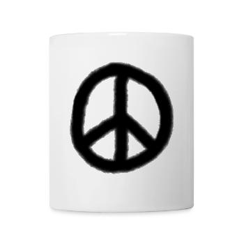 Peace-Zeichen / Graffiti - Tasse - Weiß - Vorne