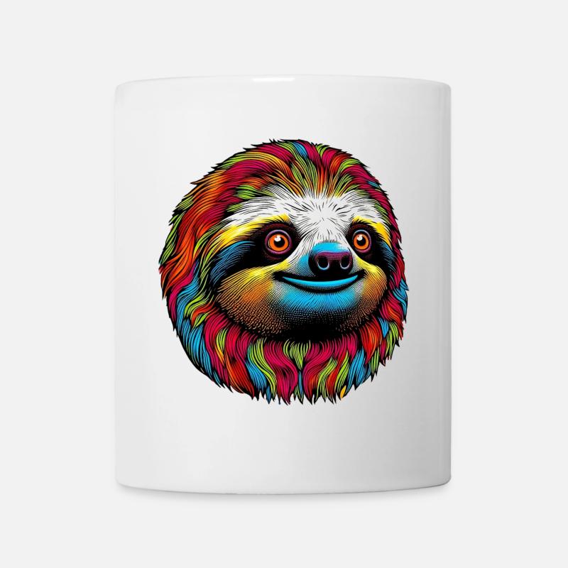 Faultier - Tasse - Weiß