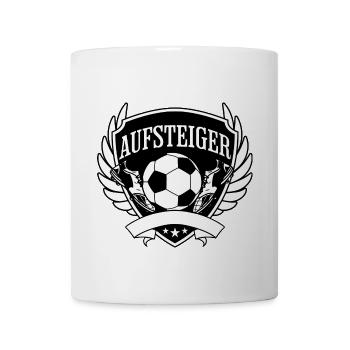 Aufsteiger Wappen Fußball - Tasse - Weiß - Vorne