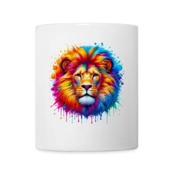 Löwe - Tasse - Weiß - Vorne
