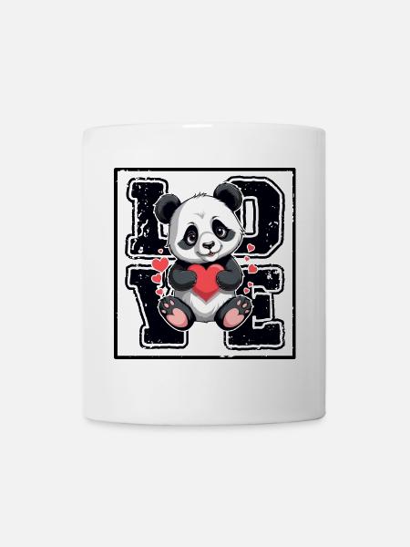 Panda Liebe - Tasse - Weiß