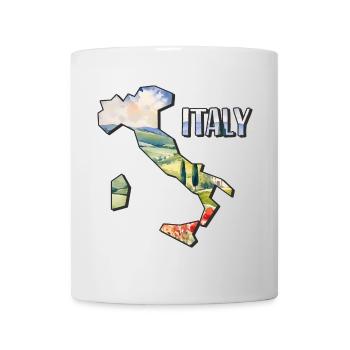 Watercolor Map of Italy - Mug - white - Front