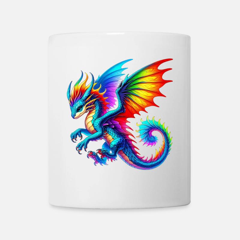 Drache - Tasse - Weiß