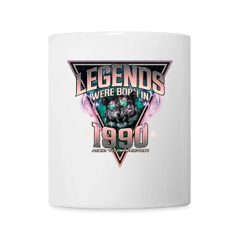 Legenden wurden 1990 geboren - Tasse - Weiß - Vorne