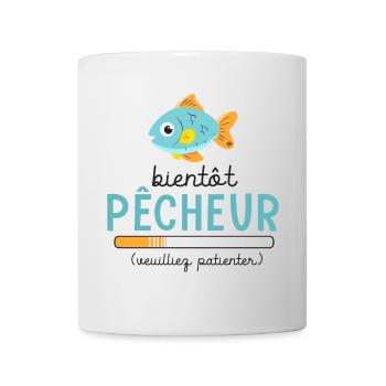 pêcheur bientôt pêcheur pêche en cours - Mug blanc - blanc - Devant