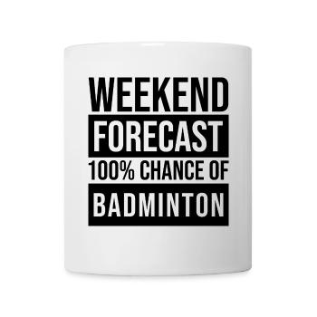 Badminton - Tasse - Weiß - Vorne