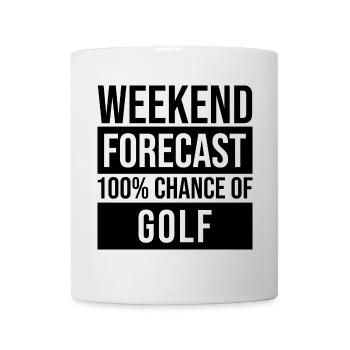 Golf - Tasse - Weiß - Vorne