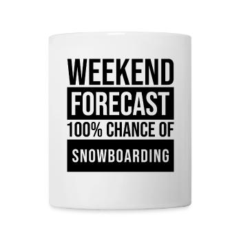 Snowboard - Tasse - Weiß - Vorne