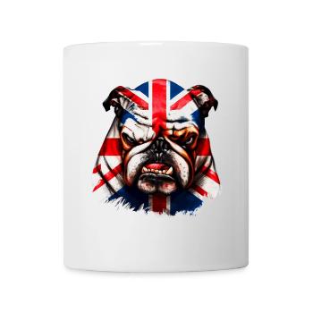 Englische Bulldogge Hund - Tasse - Weiß - Vorne
