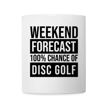 Discgolf - Tasse - Weiß - Vorne