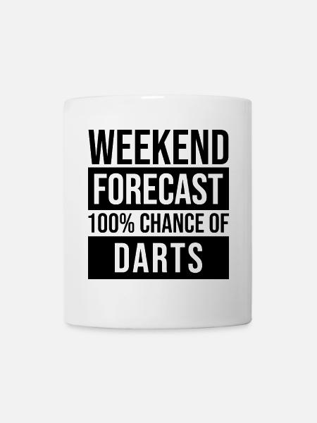 Darts Darts Darts - Tasse - Weiß