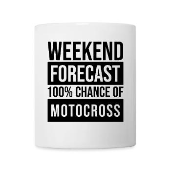 motocross - Mug blanc - blanc - Devant