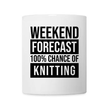 Knitting - Mug - white - Front