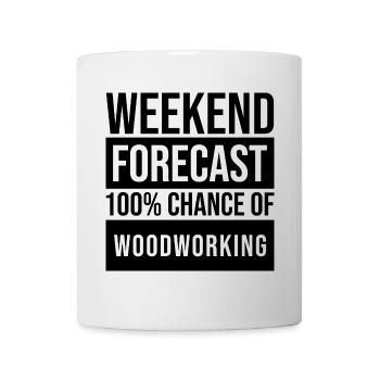 Woodworking - Mug - white - Front