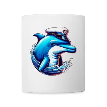 Delfin-Seemann - Tasse - Weiß - Vorne