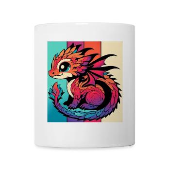 Drache - Tasse - Weiß - Vorne
