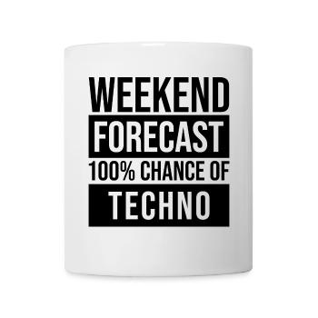 Techno - Tasse - Weiß - Vorne