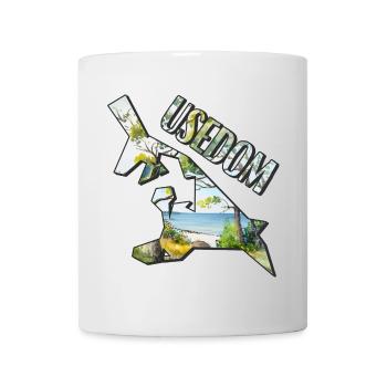 Watercolor Map of Usedom - Mug - white - Front