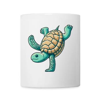 Schildkröte Handstand Salto Gymnastik Sport - Tasse - Weiß - Vorne