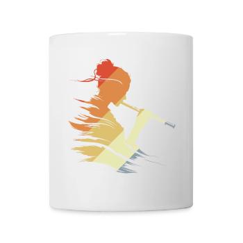 Flute Girl Graphic Retro - Mug - white - Front
