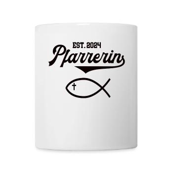 Pfarrerin est 2024 Fisch Symbol Christentum Kirche - Tasse - Weiß - Vorne