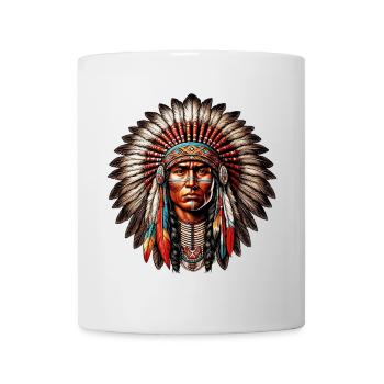 Peau rouge amérindienne américaine - Mug blanc - blanc - Devant