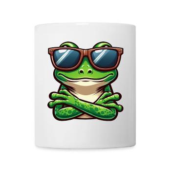 Cool Frog Toad Toad Sunglasses Cartoon - Mug - white - Front