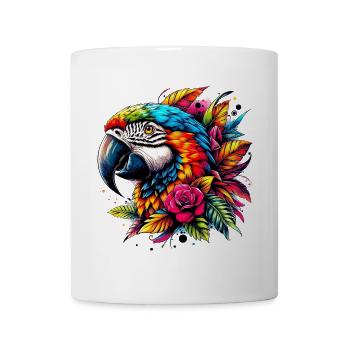 Perroquet - Mug blanc - blanc - Devant