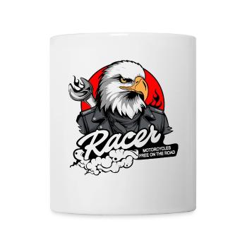 BIKER EAGLE - Mug - white - Front