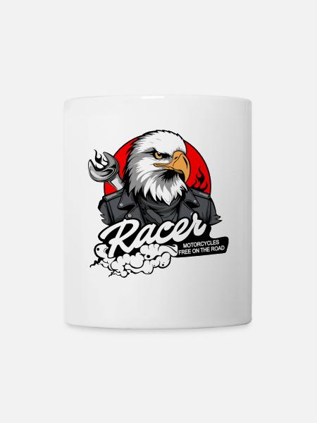 BIKER EAGLE - Tasse - Weiß