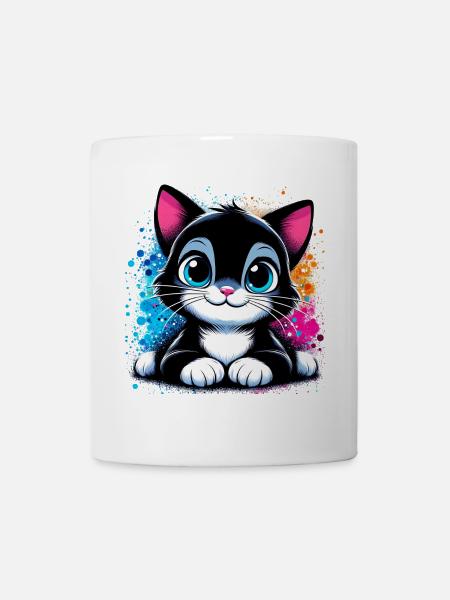 Katze - Tasse - Weiß