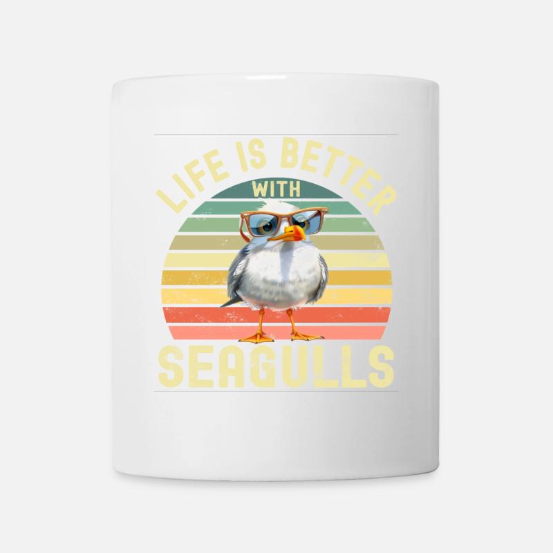 Möwen - Tasse - Weiß