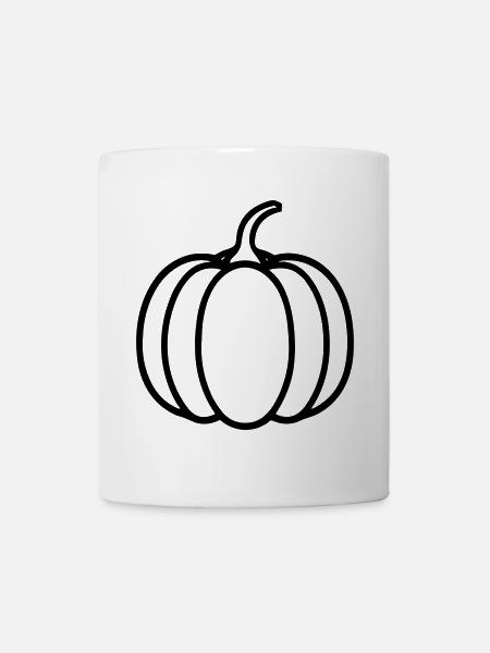 Kürbis - Tasse - Weiß
