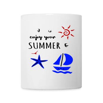 enjoy your Summer, Urlaub - Mug - white - Front