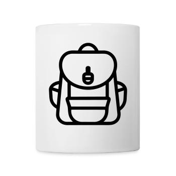Rucksack - Tasse - Weiß - Vorne