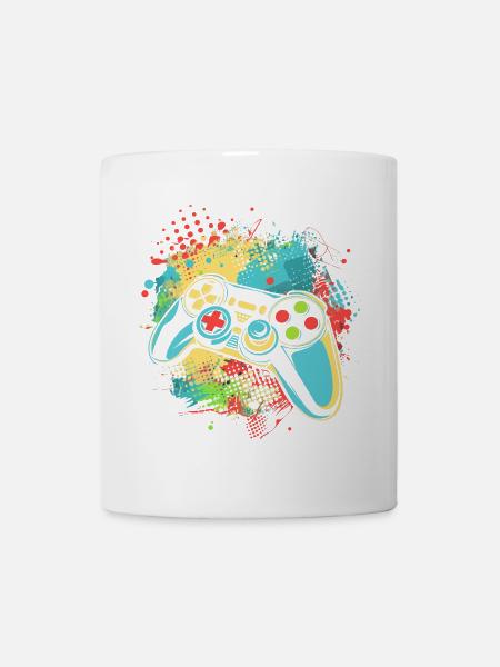 Gamepad - Tasse - Weiß