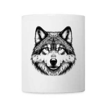 Wolf - Tasse - Weiß - Vorne