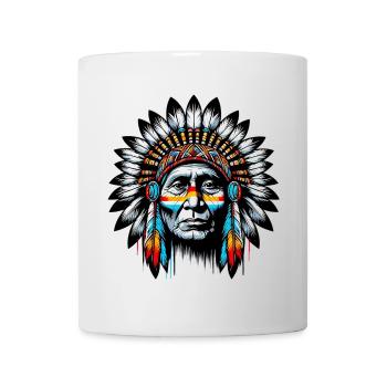Peau rouge amérindienne américaine - Mug blanc - blanc - Devant