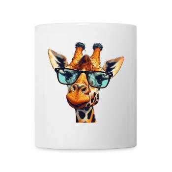 Giraffe with Glasses - Mug - white - Front