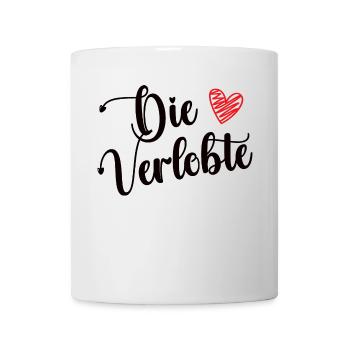 Die Verlobte Freundin Verloben Verlobung Hochzeit - Tasse - Weiß - Vorne