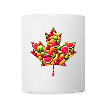 Canadian Maple Leaf Summer Fruit Melon - Mug - white - Front