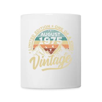 Geburtstag August 1975 Geburtstagsgeschenk August - Tasse - Weiß - Vorne